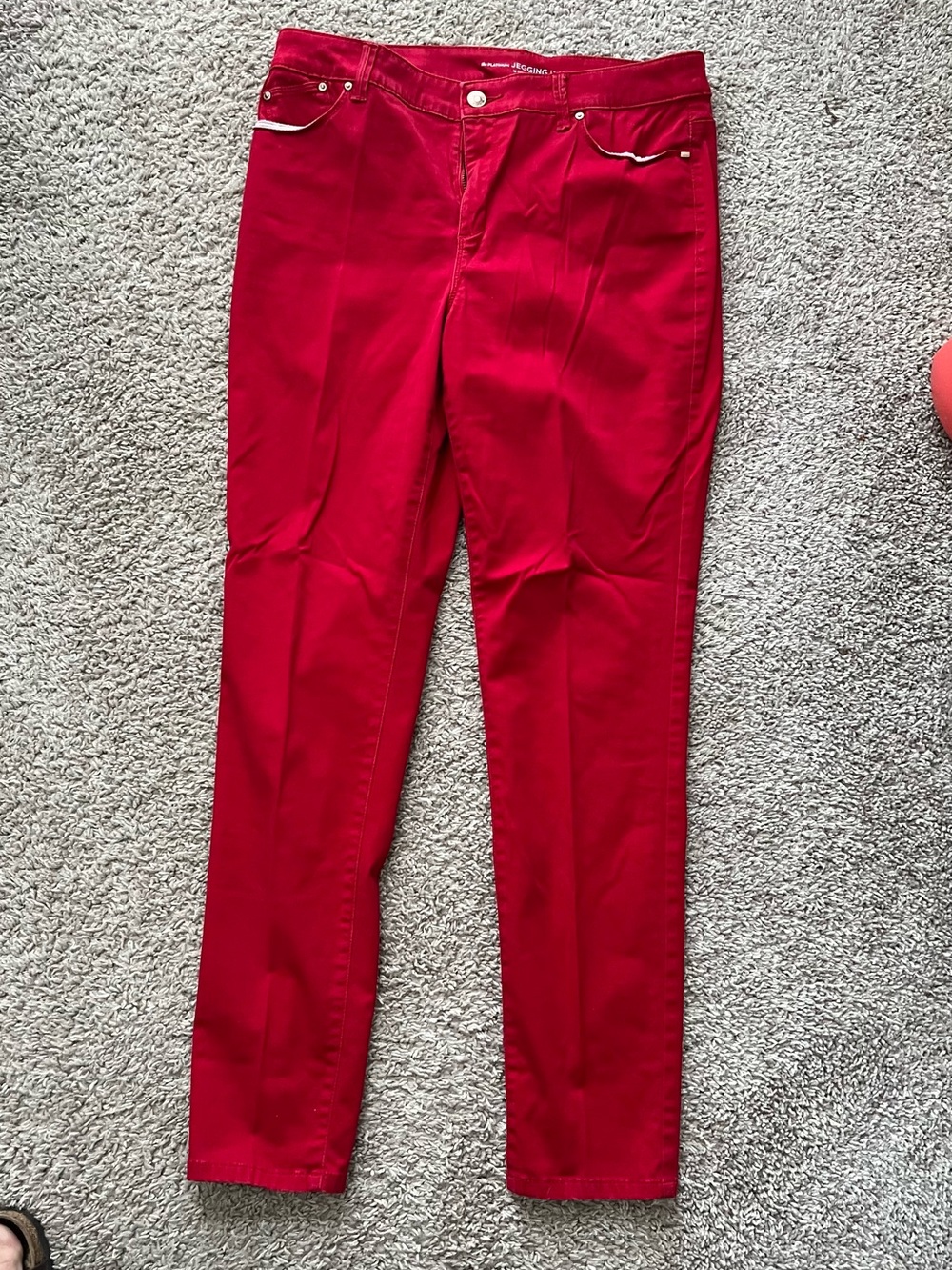 Chico's Bright Red Platinum Jegging